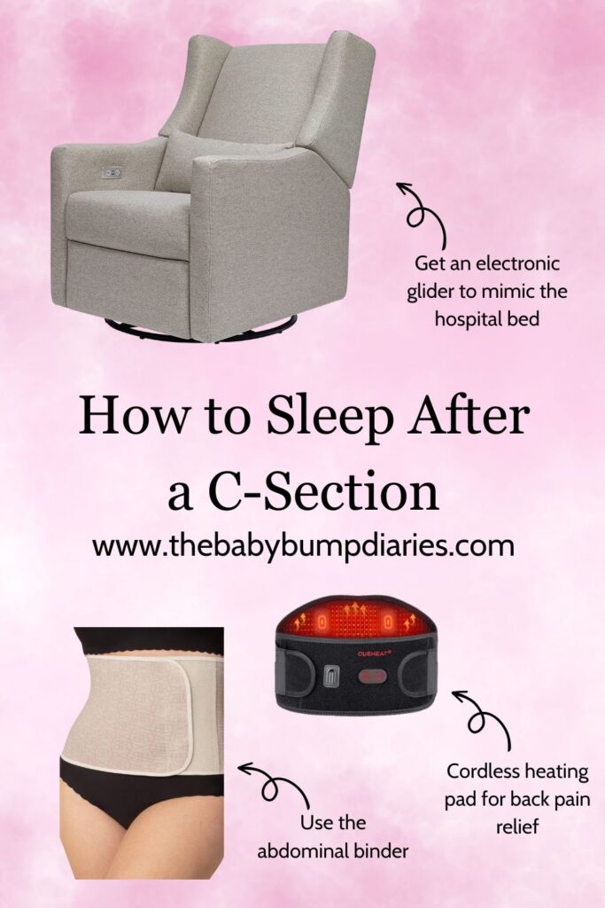 How to Sleep After a C-Section Pinterest