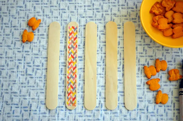 Playing games with popsicle sticks