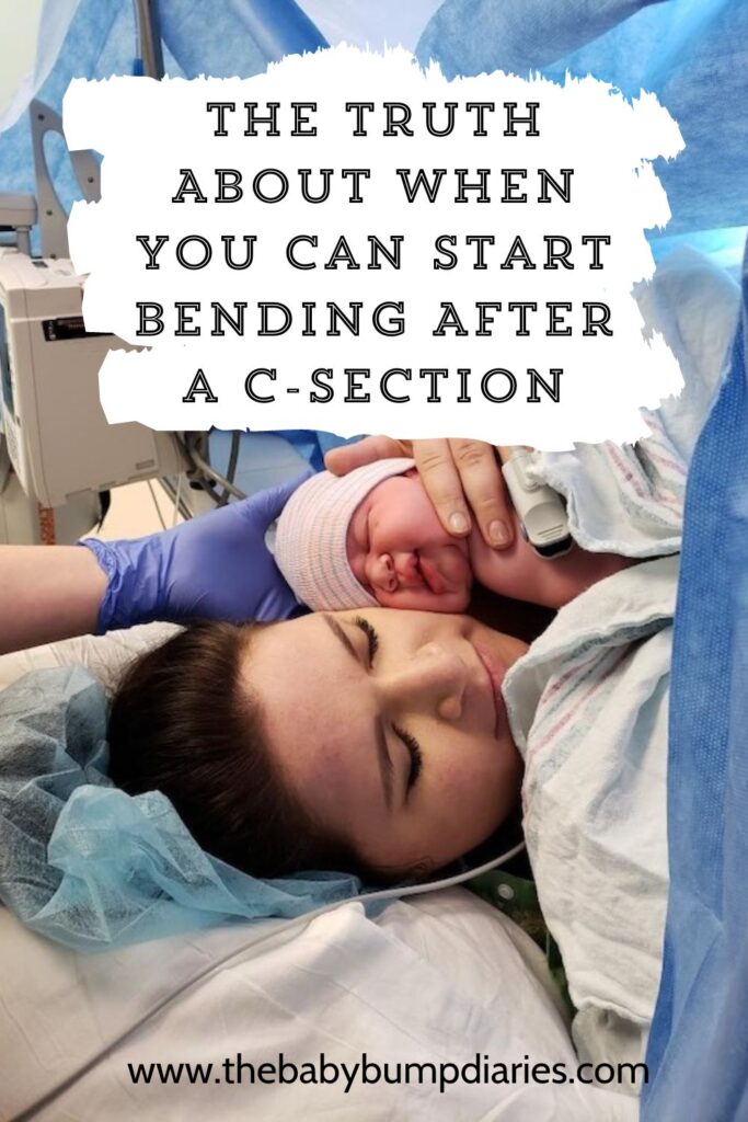 The Truth About When You Can Start Bending After a C-Section Pinterest