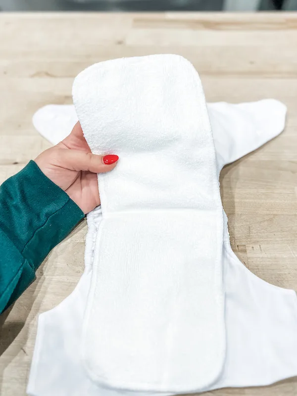 cloth diaper with cloth interior