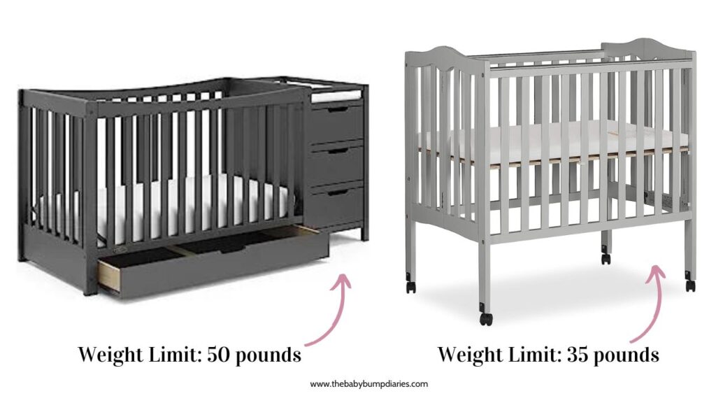 crib weight limits