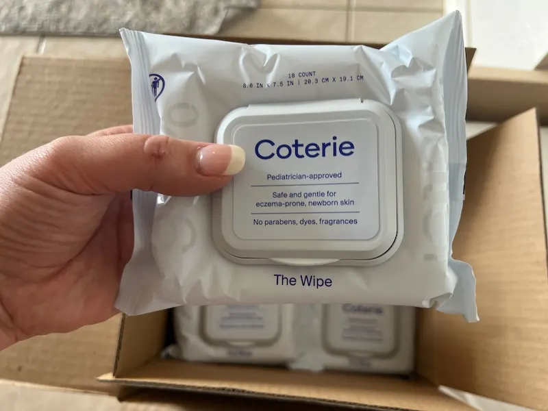 coterie travel baby wipes for on the go