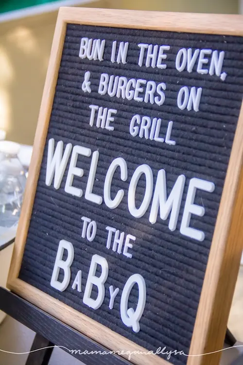 welcome to the bbq sign